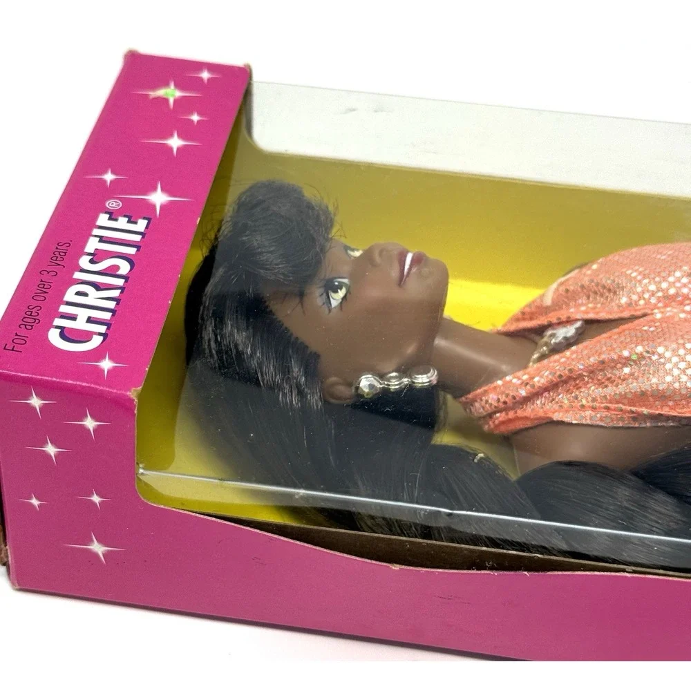 1995 Mattel Sparkle Beach Christie Barbie Doll #14355 NRFB Bracelet Vintage